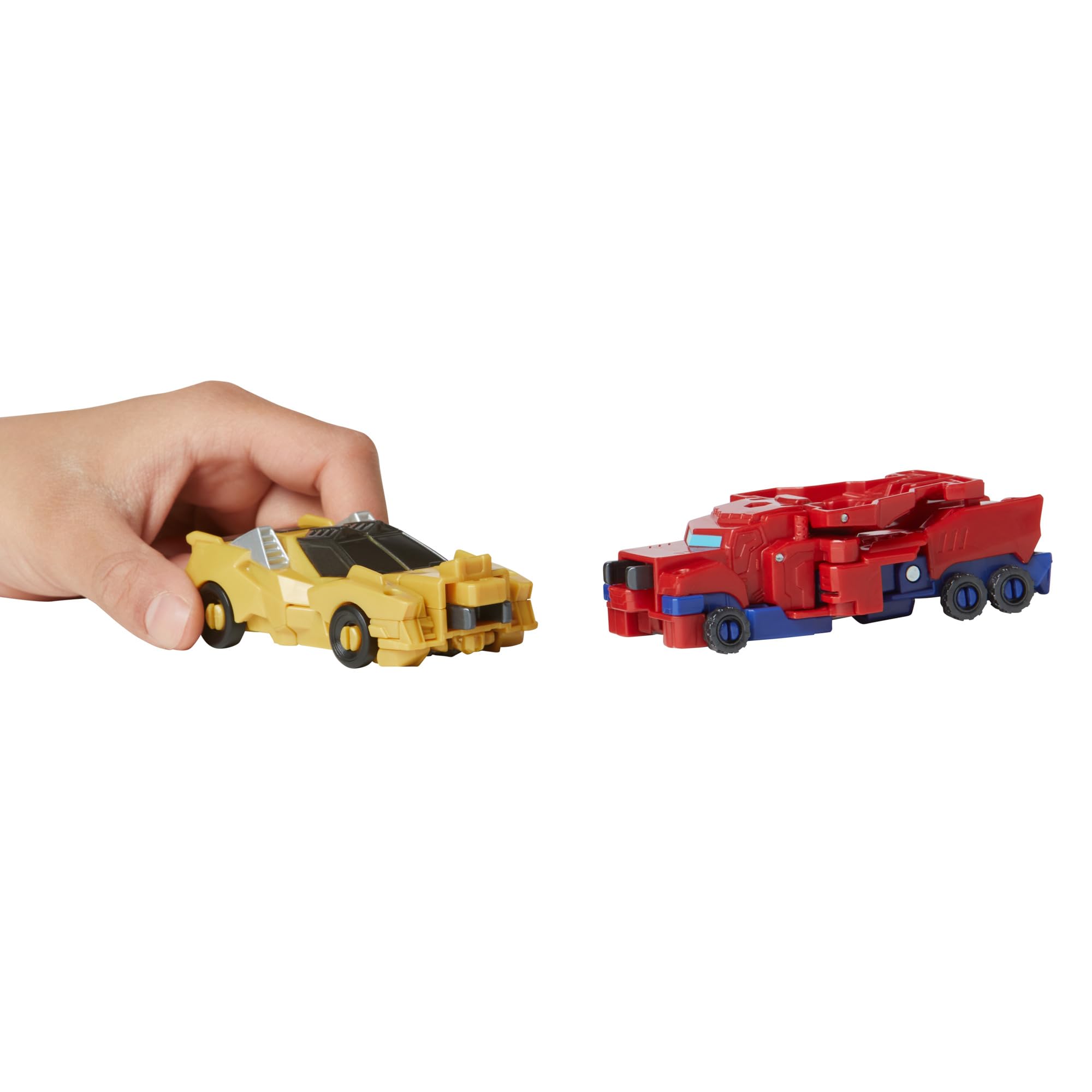 Transformers Crash & Combine Heroes, 3.75-Inch Converting Bumblebee and Optimus Prime Action Figures, Robot Toys for Kids 6 and Up (Amazon Exclusive)