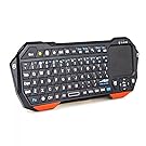 iClever Computer Keyboards Mini Portable Wireless Rechargeable Bluetooth Keyboard with Mouse Touchpad Backlit
