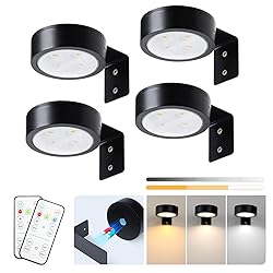 KELUOLY 4-Pack Picture Light Battery Operated with