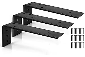 Countertop Support Bracket 12 inch ,Heavy Duty Granite Countertop Hidden Bracket 12" x 3.9" x 2-1/2" Shelf,L Bracket Mantel C