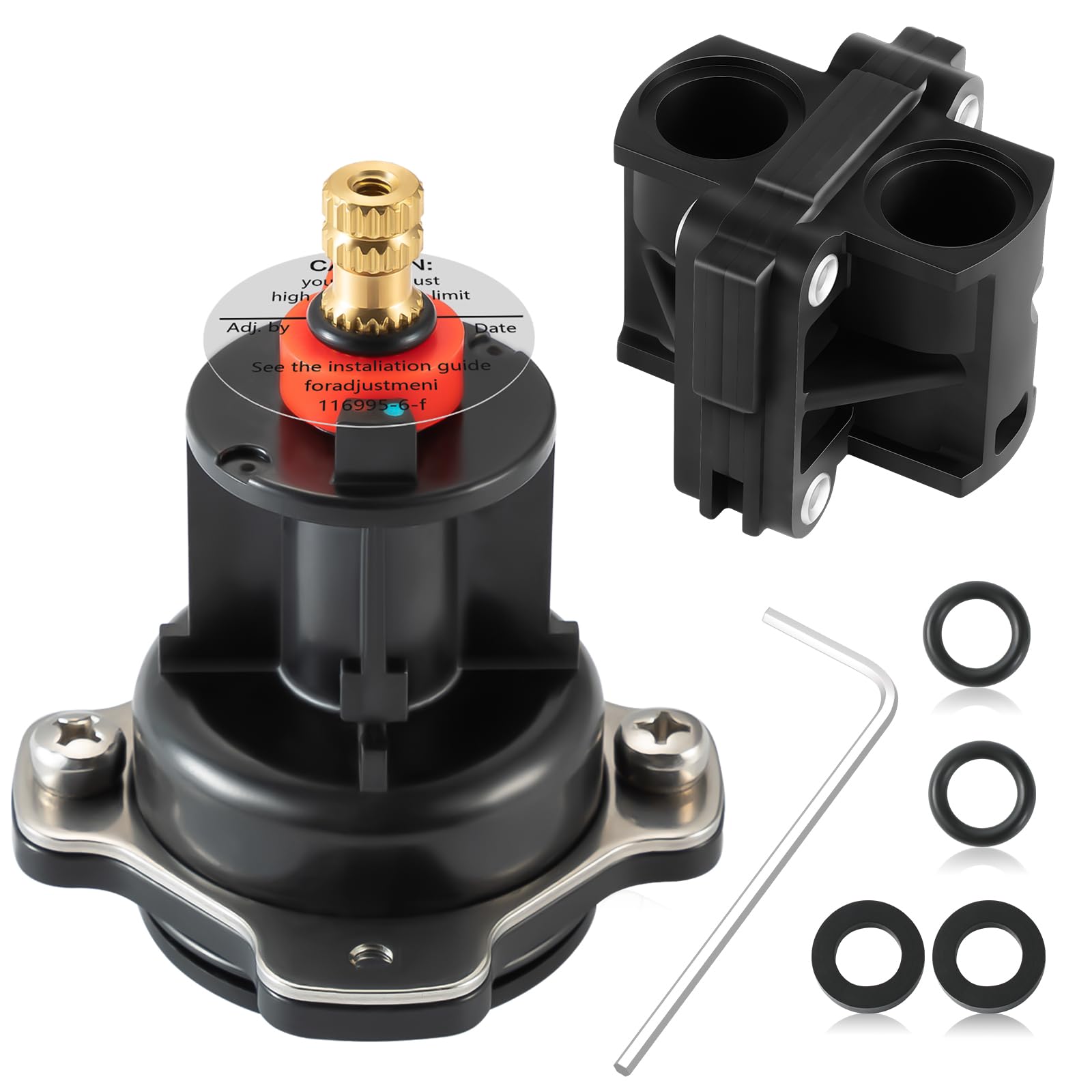 Photo 1 of GP76851 Mixer Cap and GP500520 Pressure Balancing Unit, Compatible with Kohler GP77759 Mixer Cap, Shower Cartridge Replacement Valve Repair Kit, for Rite-Temp and 1/2" Shower Valve
