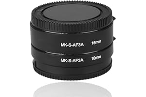 Auto Extension Tube Set, 10mm 16mm Automatic Focus Macro Extension Tube Set for E Mount Camera