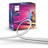 Philips Hue 75" Smart Light Strip, White &amp; Color Ambiance, LED TV Backlight | Sync with Televsion, Music &amp; Gaming, Requires Bridge &amp; Sync Box, Millions of Colors, Voice Control