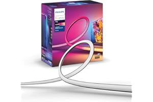 Philips Hue 75" Smart Light Strip - White and Color Ambiance LED Color-Changing TV Backlight - Sync with Television, Music, Gaming - Requires Bridge and Sync Box