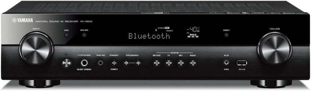 Yamaha S602 Black Slimline AV Receiver