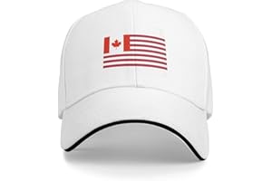 Make Canada 51st State Hat Canada and USA Map Hats Baseball Cap for Men Women White - o507