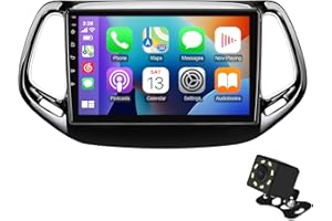10.1 Inch IPS Touchscreen Android 13 Car Stereo for Jeep Compass 2 MP 2017-2019 with Wireless CarPlay & Android Auto 2+32GB C