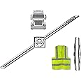 KOZAK Truck Accessories Durable Chrome Grill Front Emblem with Stripe and Logo Suitable for All Volvo Trucks 2004-2016 Plus 2X 22 Windshield Wipers and KOZAK Vest