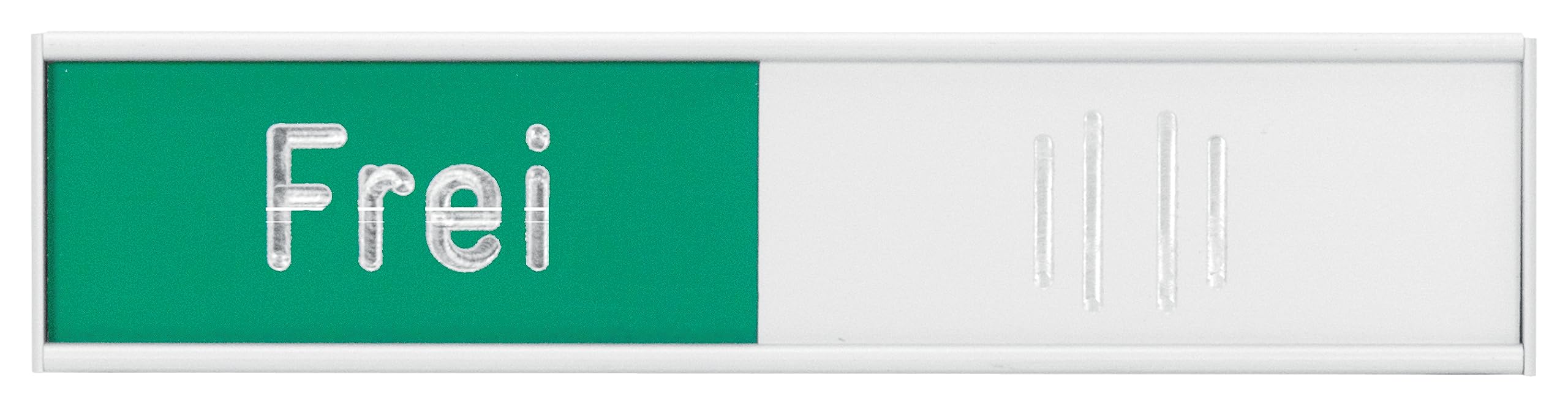 Franken BS0117 Manual Occupied Indicator German 102 x 27.4 mm Red/Green