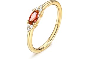 FUNEIA Gold Birthstone Rings for Women Non Tarnish Trendy Stackable Gold Rings that Don't Tarnish Dainty Emerald Green Gemstone Cubic Zirconia Wedding Engagement Ring for her Birthday Gifts Jewelry