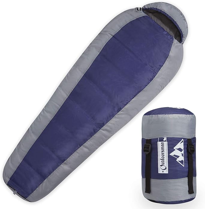 Outdoorsman Lab Sleeping Bags and Bundles for All Season, Water Resistant, Compact & Lightweight, for Adults and Kids, Multiple Colors