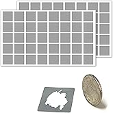 400 Pack - ScratchStix Scratch Off Stickers, DIY Scratch Cards - 3/4", Gray | Scratch Card Sticker