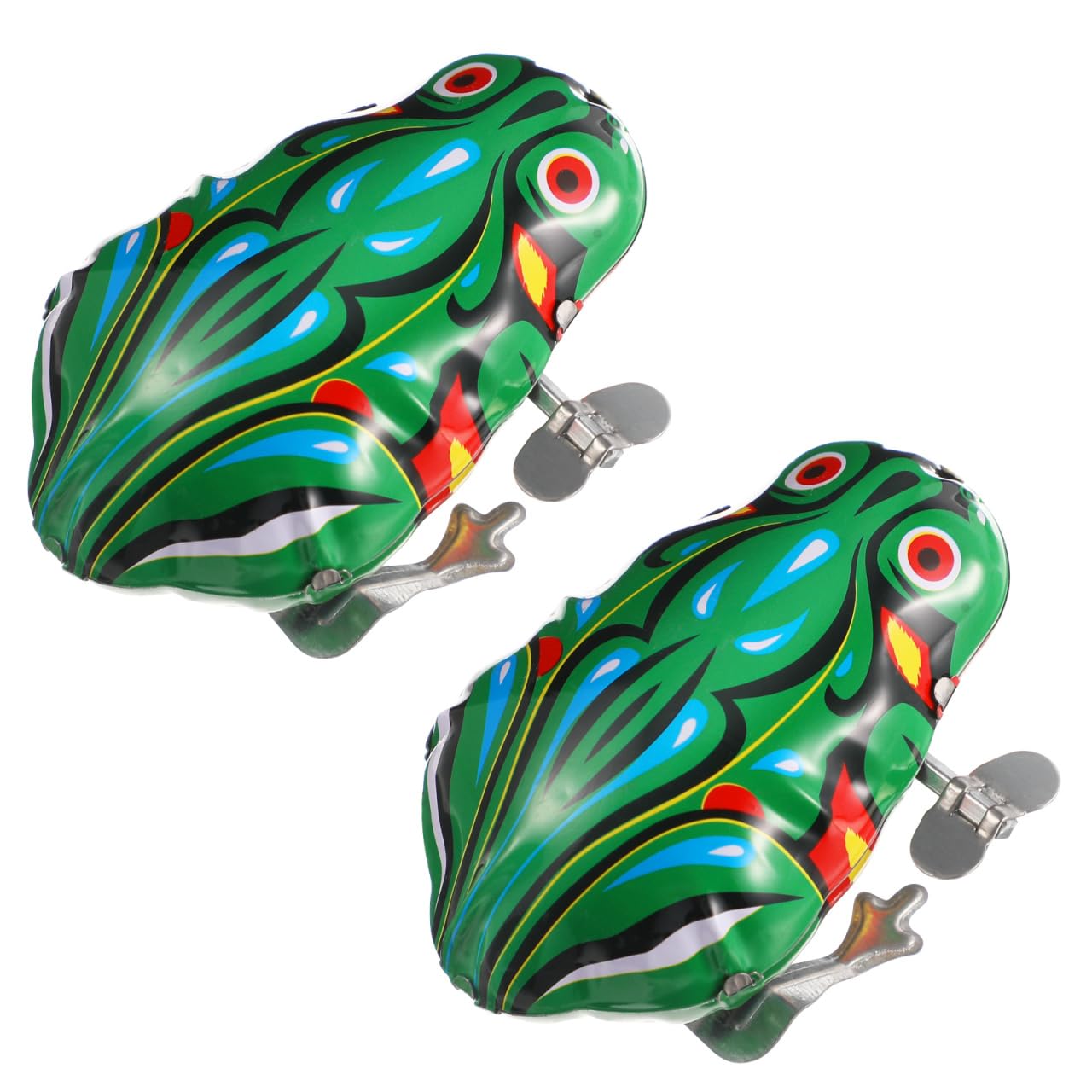 TOYANDONA Bath Toys Toddler Toys 2 Pcs Funny Clockwork Wind Up Metal, Retro Vintage Retro Toy Party Favor Tog for Kids Children Bath Toys Toddler Toys