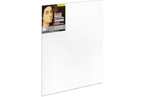 Ampersand Art Supply Wood Gesso Artist Painting Panel: Primed Smooth, 16" x 20", 1/8" Flat Profile