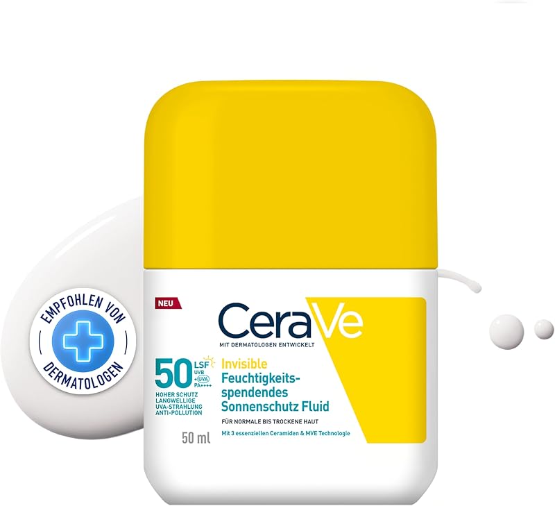Invisible Feuchtigkeitsspendendes Sonnenschutz Fluid SPF 50