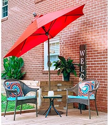 Amazon Com Abba Patio Umbrella Outdoor Base Heavy Duty Steel Outdoor Market Umbrella Base Stand 55 Lb With Wheel Garden Outdoor