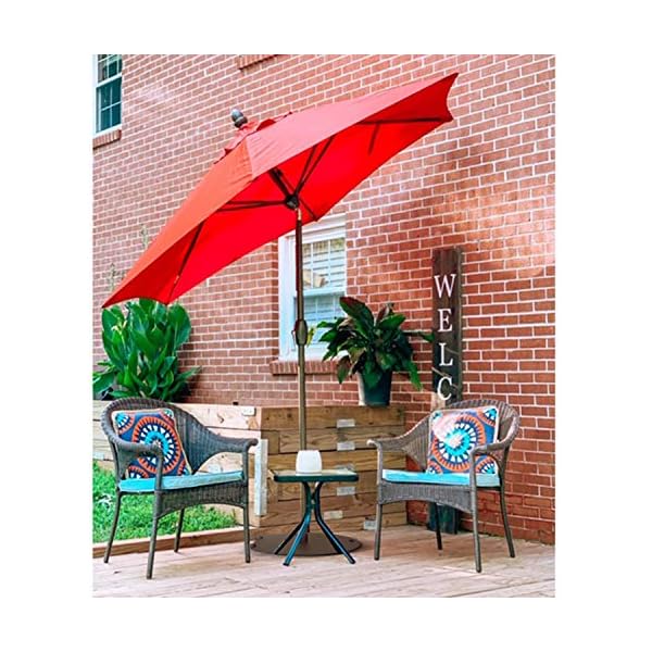 Abba Patio 55 lb Patio Umbrella Base with Wheels 27" Heavy Duty Steel Outdoor Market Umbrella