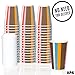 Ilyapa 50 Pack - 16 oz To Go Coffee Cups with Lids - Disposable, Insulated & Recyclable Multicolor Ripple Paper Coffee Cups