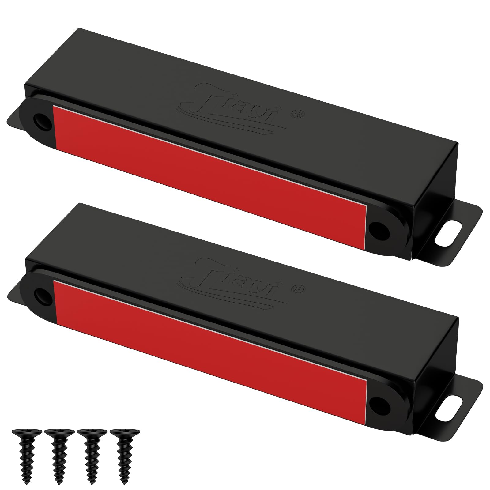 Cupboard Magnetic Door Catch Jiayi 2 Pack Door Magnets Heavy Duty 40 KG Pull Wardrobe Door Magnetic Catches Stainless Cabinet Magnet Door Catch for Kitchen Cupboard Closet Large Door Closure Closing