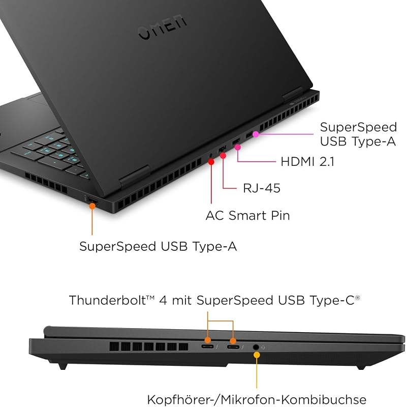 Omen 16-wf1072ng Intel Core i7-14700HX 40,89 cm 16,1" FHD 16GB 1TB SSD RTX 4060 8GB W11H Shadow Black