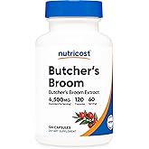 Nutricost Butcher's Broom Extract 120 Capsules for 60 Servings Per Bottle | Vegan, Gluten-Free and GMO-Free