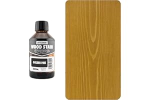 Littlefair's Wood Stain Water Based - 8.5oz/250ml - Indoor Furniture Stain Light & Dark Finishes - Special Non Toxic & Eco Friendly Formula - Wood Stain for Crafts - Color: Golden Pine
