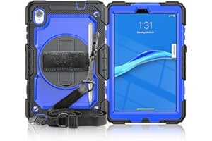 Nixius Case for Lenovo Tab M8 HD 2nd 3rd TB-8505F/TB-8506F/TB-8705F,Kids Heavy Duty Shockproof Built-in Screen Protector,Wris