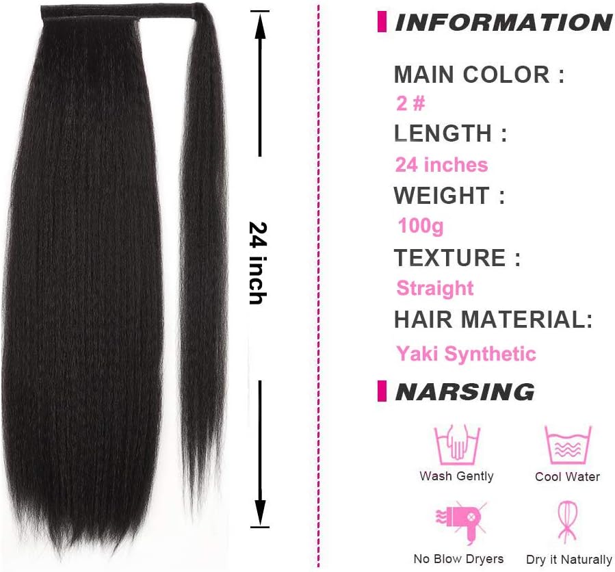 YEESHEDO 2 Pack Ponytail Extensions - Image 4