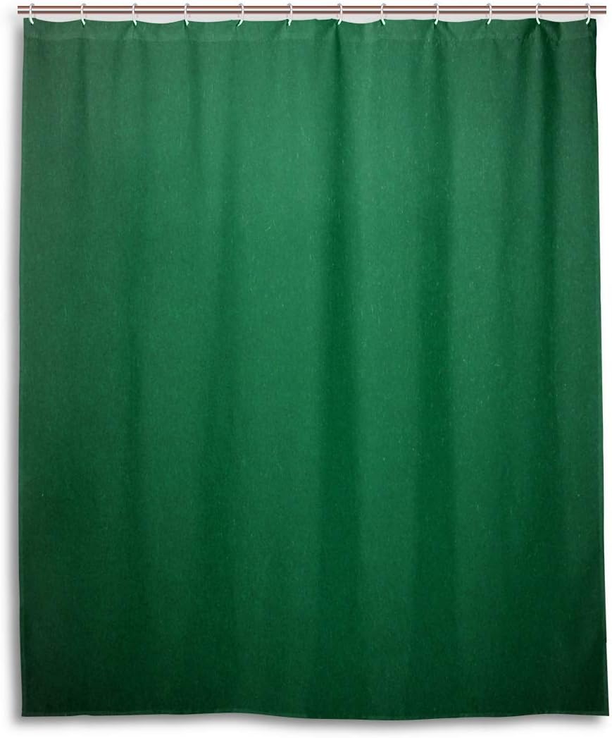 Hunter Green Shower Curtain,Digitally Created Plain Surface Vegas Color Holdem Artful Picture Print,Fabric Bathroom Decor Set with Hooks,60 by 72 inches,Hunter Green