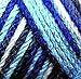 Caron Simply Soft Yarn (4) Medium Worsted Gauge 100% Acrylic - 5oz - Blue Camo - Machine Wash & Dry