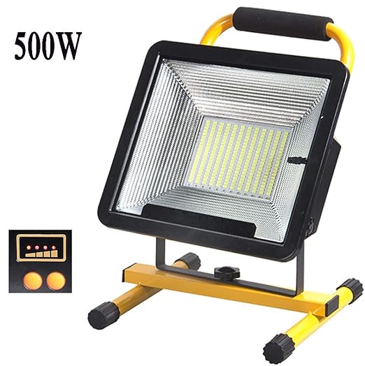 Lámpara Proyector Batería LED 500W 170Leds, Foco LED Recargable ...