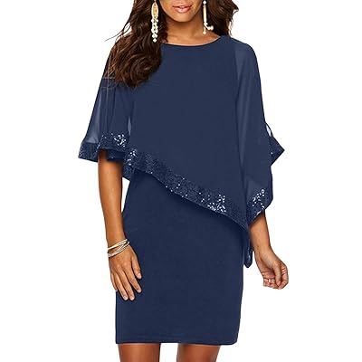 Alaster Queen Sequined Overlay Party Dress Chiffon Puerto Rico | Ubuy