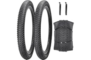 SIMEIQI 2 Pack Bike Tires 14"/16"/18"/20"/26"x2.125" with or Without Inner Tubes 14/16/18/20x1.75/1.95/2.125 AV 32mm Schrader Valves for Mountain Urban Trail Road Park