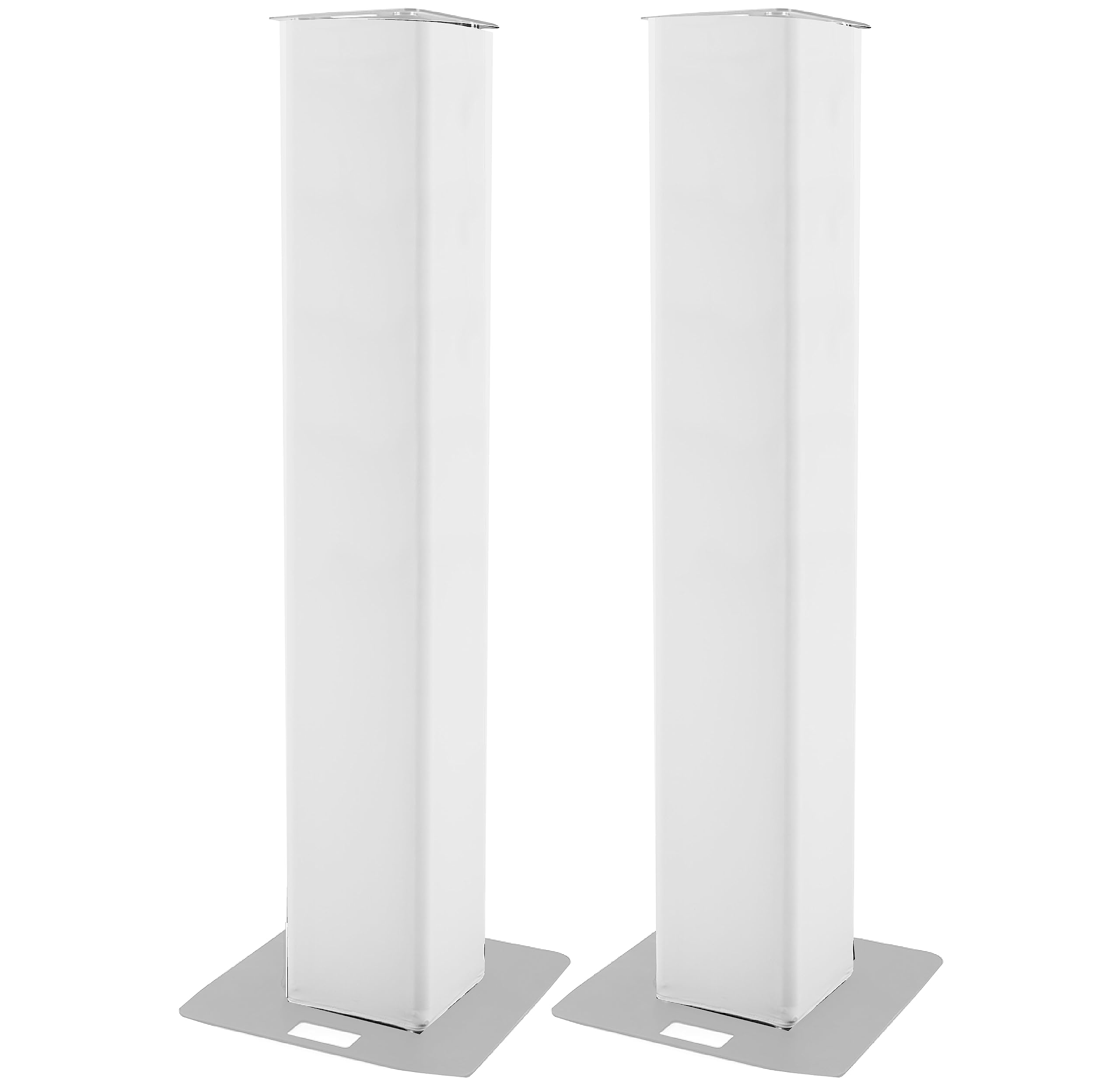 Pair of Totem Covers in Spandex, Truss Cover 30 x 30 cm, Choice of 4 Heights (200 cm Height, White)