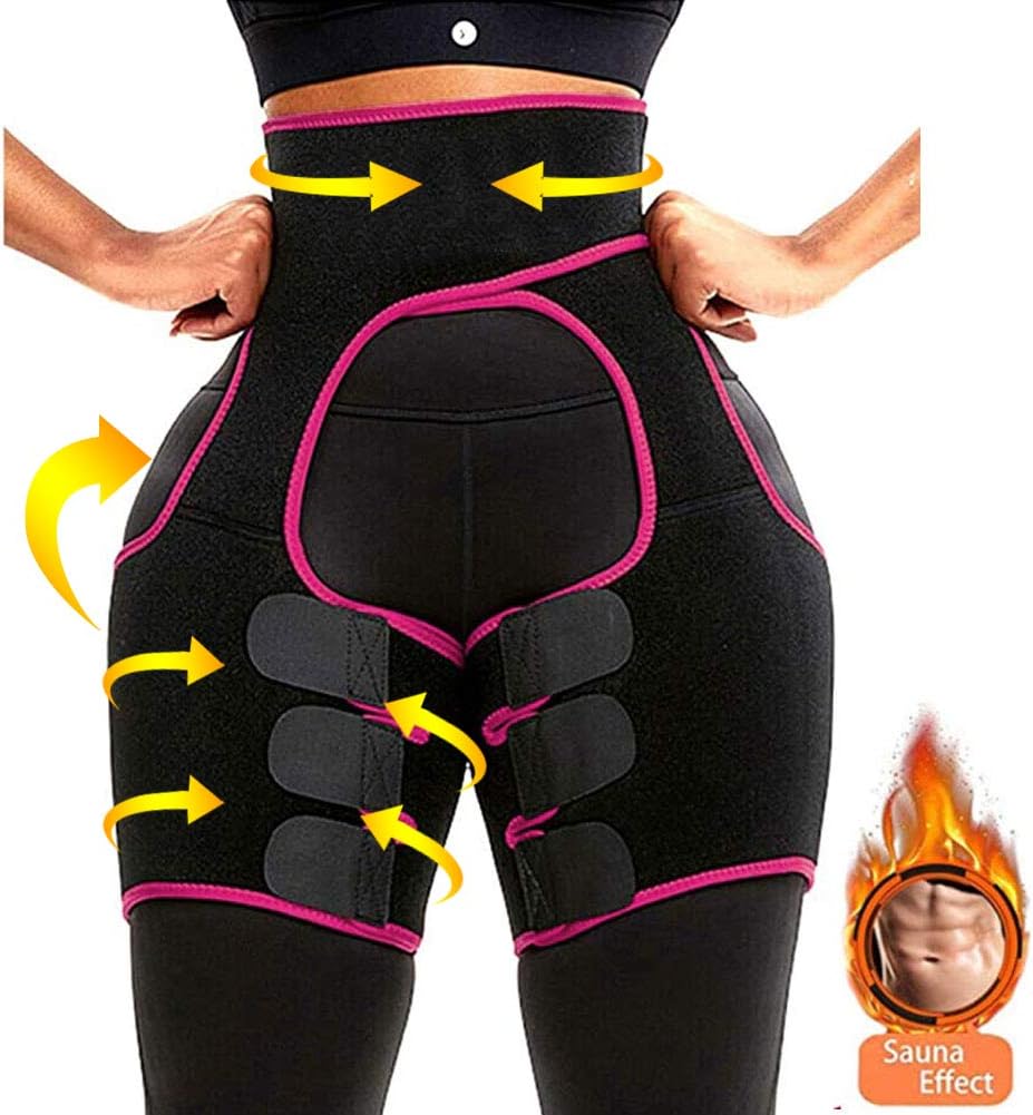 Women 3 in 1 Waist Trimmer, Waist trainner Belt,Body Shaper Weight Loss Butt Lifter Waist Trainer Slimming Support Belt Hip Raise Shapewear Thigh Trimmers: Industrial & Scientific