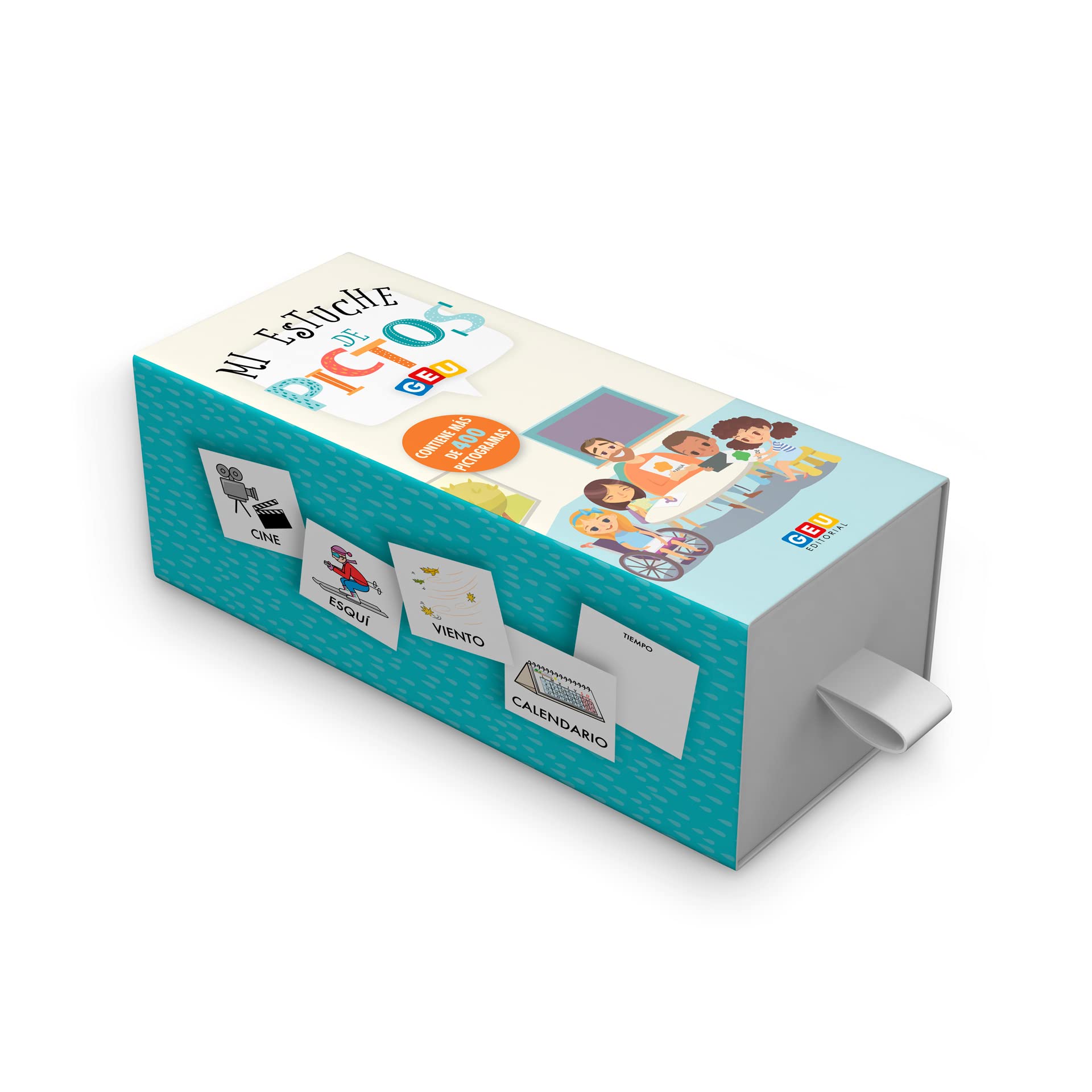 The pictogram box in Spanish: 402 images to develop and facilitate the communication of the child | Editorial GEU