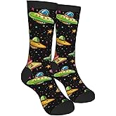 Taekifiyy Alien Funny Socks Novelty Crew Socks For Women Men