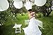 White Paper Lanterns 20 Bulk Pack with Assorted Sizes 12, 10, 8, and 6 inch = 5 Each. Largest Lantern Pack Hanging Round Chinese Lamp Decoration for Your Wedding, Reception, Crafts, and Party Lights.