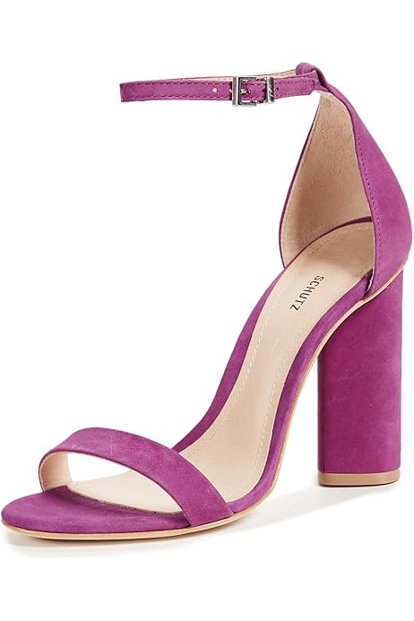 schutz geisy pvc block heel sandals