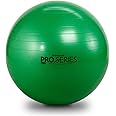 THERABAND Exercise Ball, Stability Ball with 65 cm Diameter for Athletes 5'7" to 6'1" Tall, Standard Fitness Ball for Posture, Balance, Yoga, Pilates, Core, & Rehab, Green