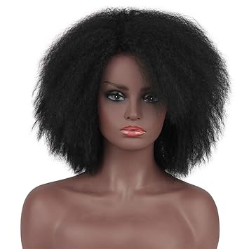 Black Afro Talang Hair Afro Wigs For Black Women Natural Black
