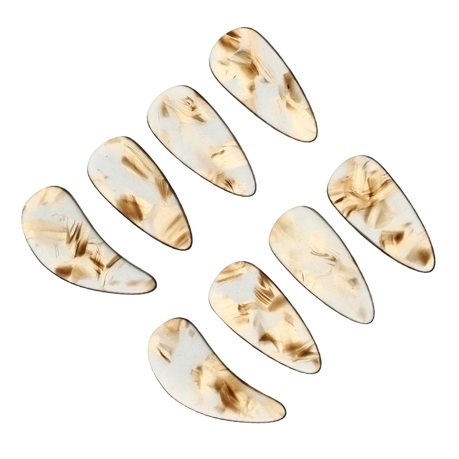 Milisten 8pcs Guzheng Finger Picks Guzheng Nail Covers Practical Musical Instrument Picks, 3X1.2X0.2CM (5J421634175RGEU5G4)