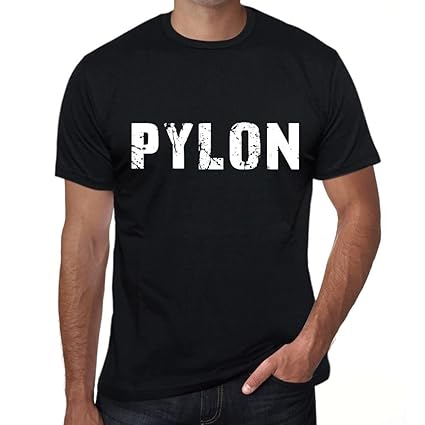 Pylon Herren T Shirt Schwarz Geburtstag Geschenk 00553