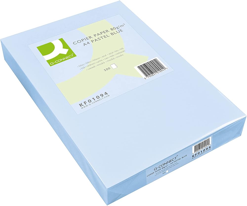 Q-Connect Blue A4 Copier Paper 80gsm Ream Pack of 500