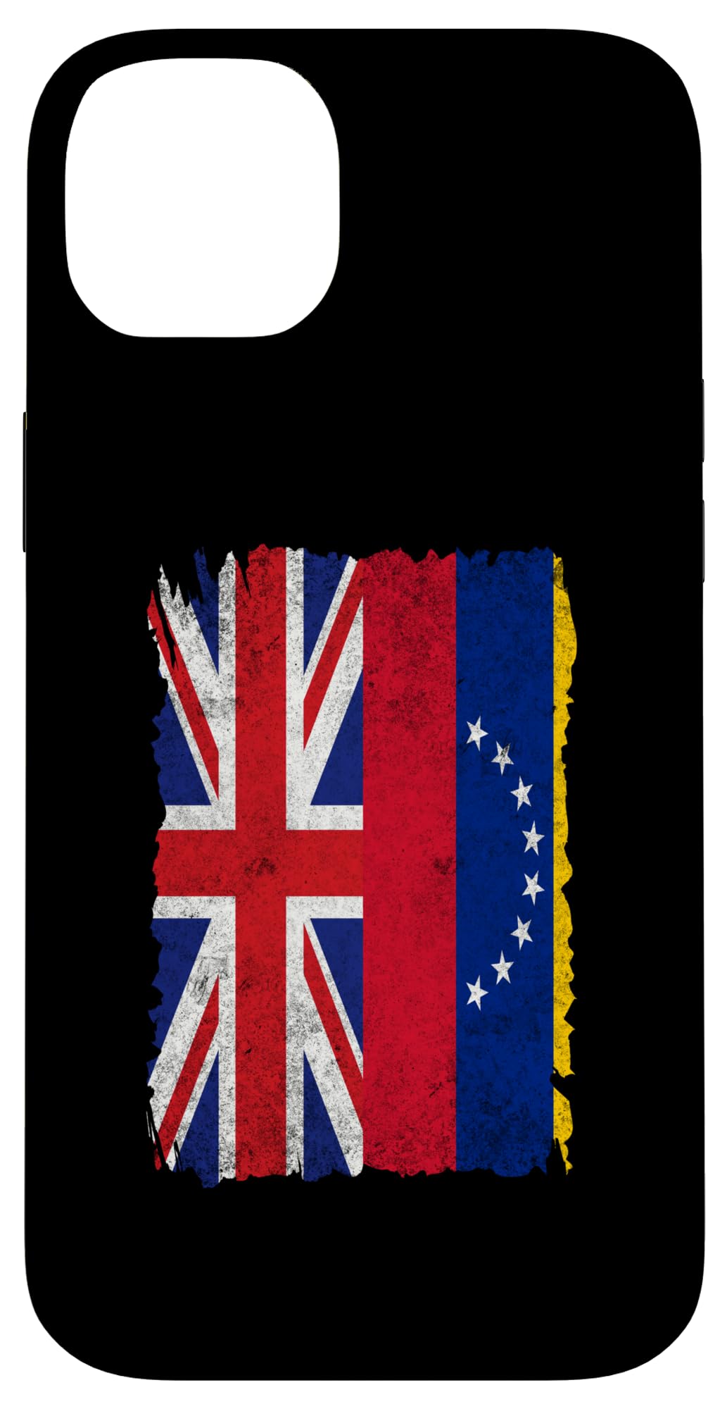 Half Britain And Venezuelan British UK Venezuela Flag Roots Case for iPhone 14 Plus