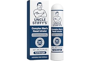 GENERIC Uncle Stiffy Nasal Inhaler - Complex Mens Natural Spray Stick | Instant Vitality Boost Energy Minty Revitalizing Portable Pocket-Sized (1PCS)