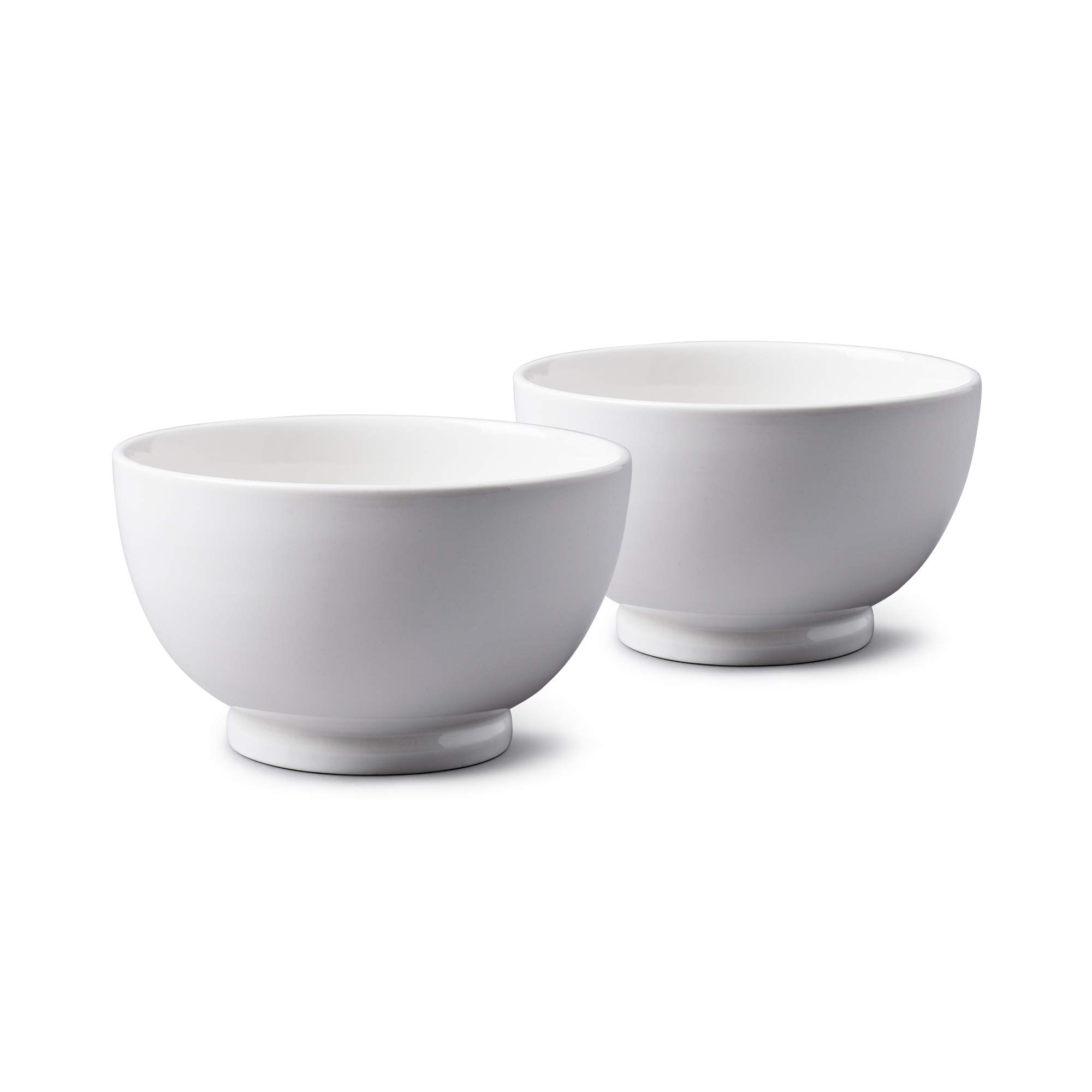WM Bartleet & Sons 1750 TSET116 Traditional Set of 2 Porcelain Individual Soup, Cereal, Rice, Noodle, Salad Bowls, 14cm – White