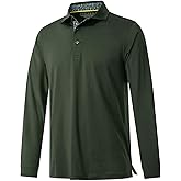 Mens Polo Shirts Short and Long Sleeve Casual Solid Stylish Dry Fit Performance Designed Collared Golf Polo Shirts for Men