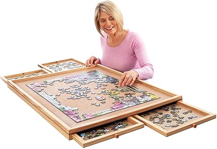 Amazon Com Collections Etc Deluxe Jigsaw Puzzle Workspace