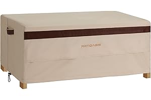 PATIOASIS Patio Rectangle Coffee Table Cover 38 in x 28 in x 16 in 600D Heavy Duty Outdoor Side Table Covers Waterproof All Weather Resistant Lawn Furniture Cover